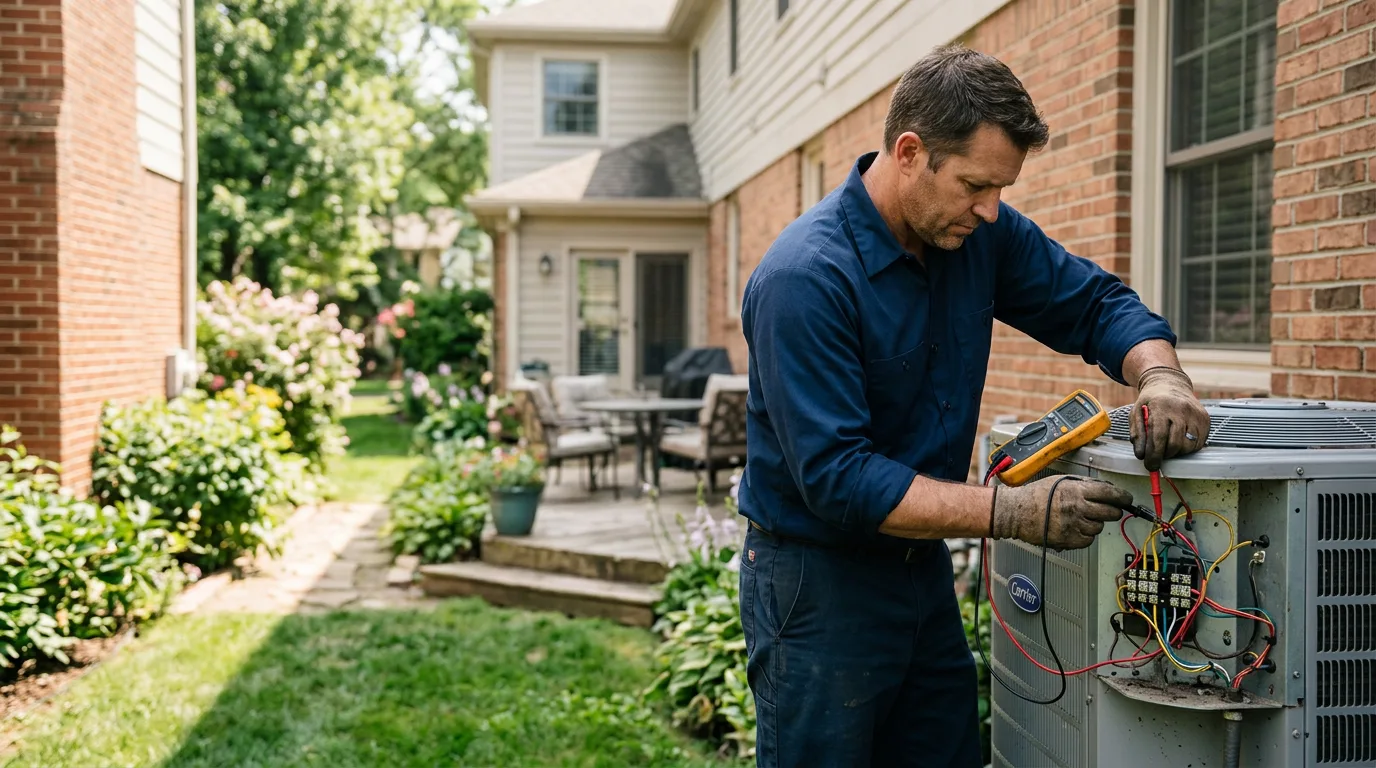 HVAC technician working near Bethany, OK